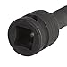 Steelman Pro 1/2-Inch Drive, 3/8-Inch Pinless Swivel Impact Extension, 36-Inch, Chromoly Steel with Black Oxide Finish, Maximum Torque Transfer Pinless Joint Design (79995)