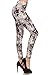 R562-OS Moonlight Petals Print Fashion Leggings, One Size