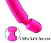 Waterproof |Powerful | Cordless Vibrating Mini Wand Massager | For Muscle Aches & Sports Recovery | Multi speed | Travel Friendly | Muscle Pain | Body-Safe Silicone | Wireless Fast Rechargeable - Pink