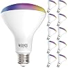 Sunco Lighting 10 Pack BR30 Alexa Smart Flood Light Bulbs, Color Changing LED Recessed WiFi Bulb, 8W, RGBCW, Dimmable…