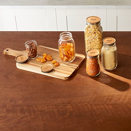 Ball Jar Wooden Storage Lids, 5Pack, regular, Brown Pricepulse