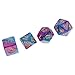 Dovewill Set/7pcs 1.6cm/0.62'' Polyhedral Dice D20 D12 D10 D8 D6 D4 Table Games for Dungeons & Dragons DND MTG RPG Toys Gift Purple Blue