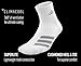adidas Men's Superlite Stripe Quarter Socks (3-Pair), White/Clear Grey/Clear Onix, Large