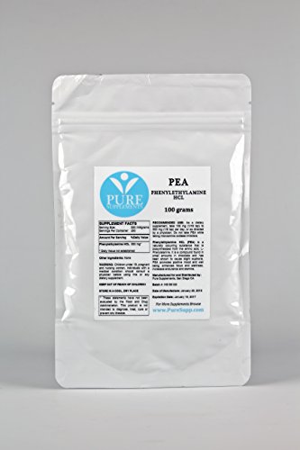 Pure Supplements Phenylethylamine HCL (PEA) Powder (100 Grams)