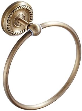 Bath Towel Ring Holder by BLISSPORTE Bathroom Hand Towel Ring Kitchen Antique Brass Round Ring Towel Rack Set Wall Mount Brushed