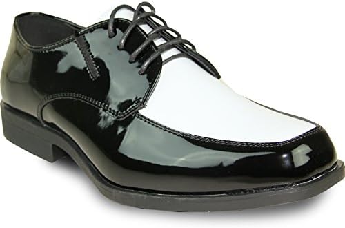 VANGELO Men Formal Tuxedo Dress Shoe for Wedding, Uniform and Prom -Wide Width Available