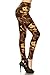R832-PLUS Rustic Romance Print Fashion Leggings