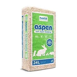 PETSPICK Aspen Soft Pet Bedding for Small Animals, 24L