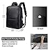 Bopai Anti Theft Backpack 15 inch Laptop Business Slim College Shoulder Rucksack Water-Resistant Synthetic Leather Backpack for Men, Black