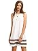 Romwe Women's Tank Dress Sleeveless Summer Loose Casual Swing T-Shirt Dresses White S