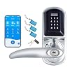 WE.LOCK PCB H20 Smart Lock Front Door with Handle Smart Lever Door Lock with Bluetooth keypad Keyless Entry Door Lock…