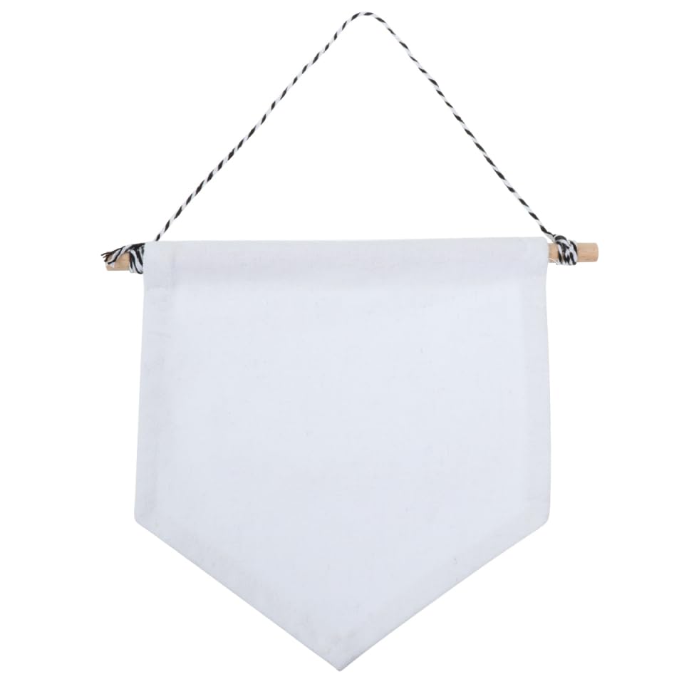 LIOOBO Pin Collector Banner Large Enamel Pin Display Frame Enamel Display Banner Pennant Wall Hanging Brooch Pendant Lapel Badge Flag Plain (White/S)