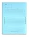 BookFactory Exam Blue Book, Ruled Format, 8.5x11 Inches, 16 Pages, 10-Pack (Made in USA)