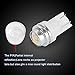 194 168 T10 Wedge LED Bulbs White, YITAMOTOR 906 161 2825 W5W 158 LED Interior Car Lights Bulbs for Dome Map License Plate Light, 2323 Chipsets, 12V, 6000K, 10-Pack