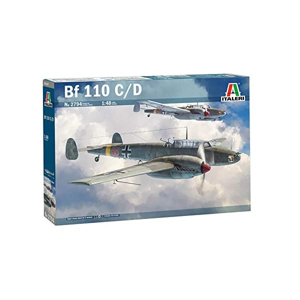 ITALERI 2794S - 1:48 Messerschmitt BF 110 C-D, Modellbau, Bausatz, Standmodellbau, Basteln, Hobby, Kleben… – Bild 3