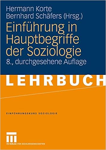 Einfuhrung In Hauptbegriffe Der Soziologie Einfuhrungskurs Soziologie Band 1 Amazon De Hermann Korte Bernhard Schafers Bucher