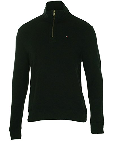 Tommy Hilfiger Mens Half Zip Mock Neck Sweater