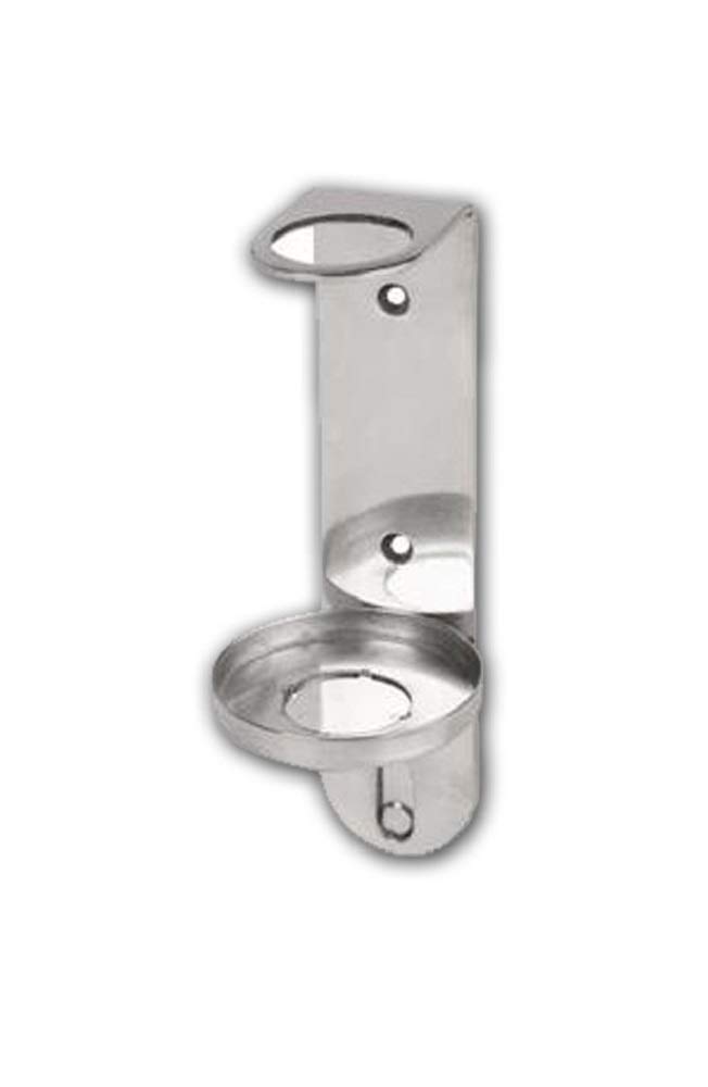 WALL MOUNT 300ml SINGLE DISPENSER CHROME HOLDER Ideal for Sea Kelp Bottles