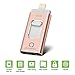 4in1 Universal 32G iphone Flash Drive,QARFEE Pen Drive OTG Type-C Lightning USB Micro USB Memory Stick External Storage ios Flash Drive U Disk for iPhone,iPad,Mac,Android cell phone and PC,Rose gold