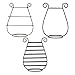Adorox Black Metal Harp Design Jewelry Earring Rack Holder Stand (1 Stand)