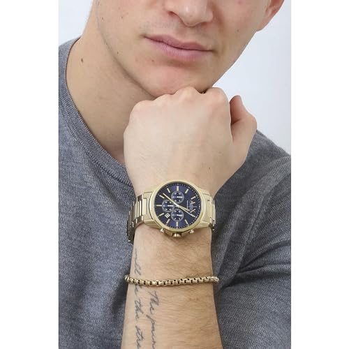 Armani Exchange Watch for Men, Chronograph Movement and 44mm Case Size with Stainless Steel, Leather or Silicone Strap