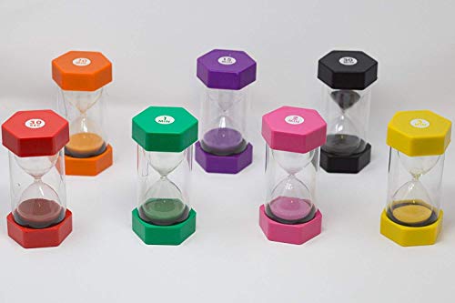 Playlearn 6 Inch Sand Timer for Kids – Large Hourglass Timer for Classroom, Teachers, Home, or Office – Durable and Safe - 3 Minute - Thumbnail 4