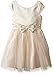 ZUNIE Girls' Brocade Mesh Ballerina Dress with Bow