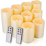 Flameless Candles, LED Candles Outdoor Candles Waterproof Candles(D: 3