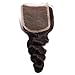 Beauty Forever Brazilian Loose Wave Hair 4x4 inch Free Part Lace Closure 100% Human Virgin Hair (14 inch)
