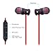 DPKIKO 3365365 Wireless Stereo Bluetooth Headset with Magnet Attraction, Sweatproof V4.1 Sports Earphones with Microphone for iPhone, Android Smartphones and Other Bluetooth Devices, Red