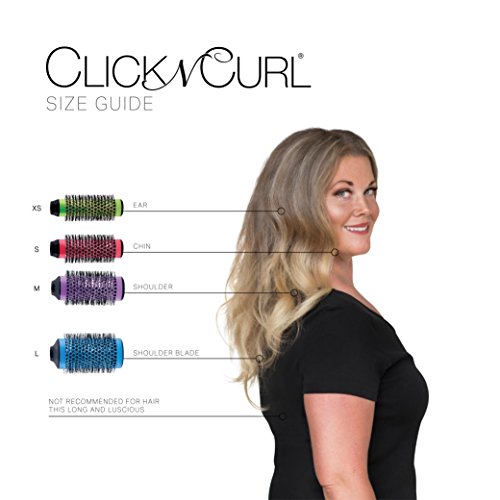 Click N Curl Medium Blowout Brush Set 5 1 75 Detachable