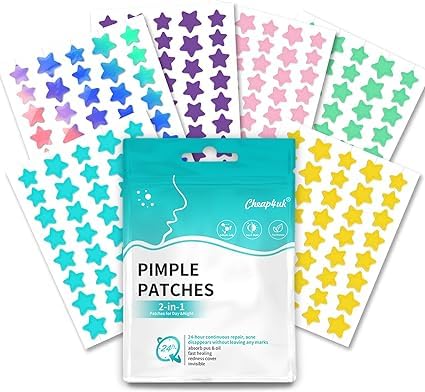 Pimple Patches Spot Patches Pimple Patch Hydrocolloid Treatment Invisible Blemish Stickers Dots Spots Acne Patch Effectively Calms & Relieves Acne (Star 240)