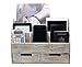 Executive Office Solutions Vintage Rustic Wooden Office Desk Organizer & Mail Rack For Desktop, Tabletop, or Counter - Distressed Torched Wood-Store Supplies, Desk Accessories, Mail – Barnwood (WO3)