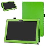 Digiland DL1016 /DL1018A Case,Bige PU Leather Folio 2-Folding Stand Cover for 10.1