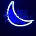 AIZESI Moon Light Night Moon Lamp Luna Neon Light Sign,Neon Lamps,Moon Kids Decor Moon Neon Room Wall Decoration for Girls Bedroom,Living Room,Christmas,Party as Kids Gift(Blue)