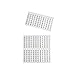 Klein Tools 56250 Wire Marker Book for Cable Management, Electric Panel Organization Wire Label Stickers, Numbered 1-48