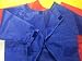 Children's Smock for Art Or Other Messy Fun! Adjustable Wrist Cuffs-Front Pocket for Name Badge-Template Included-Easy on/Off Closures-Available in Red, Blue, Or Yellow