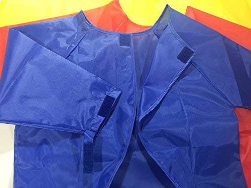 Children's Smock for Art Or Other Messy Fun! Adjustable Wrist Cuffs-Front Pocket for Name Badge-Template Included-Easy on/Off Closures-Available in Red, Blue, Or Yellow