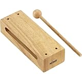 Nino Percussion NINO22 Large Woodblock, Natural Finish