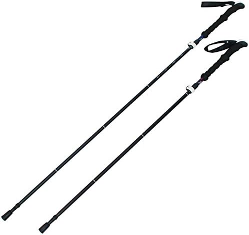 WELOUN 1 PCS alpenstock Trekking Poles Folding-Collapsible Hiking Poles Walking Sticks by Endurance with EVA Foam Handle Aviation 7075 aluminum alloy