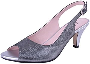 Addiction by Fabia Size 9-13 Women's Genuine Leather Cocktail Heels Peep Toe Pumps Dress Bride Shoes Wide