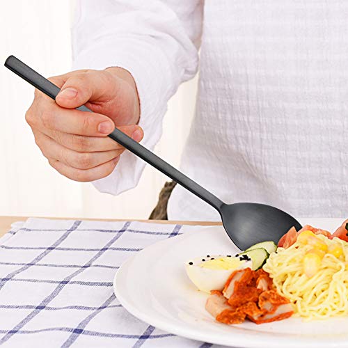 Soup Spoon,Korean Spoons, 8 Pieces Stainless Steel Asian Soup Spoon,8.5