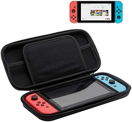 Nintendo Switch Carrying Case, Runhome Waterproof EVA Nintendo Switch Games Hard Protective Travel Case Bag with Game Cart Slots and Soft Inner Padding design