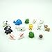 EMiEN 14 Pieces Mini Animals Miniature Ornament Kits Set for DIY Fairy Garden Dollhouse Decoration, Cats,Dogs,Frogs,Dolphins,Sheep,Cow,Rabbit Miniature Ornament for Fairy Garden Plant Décor