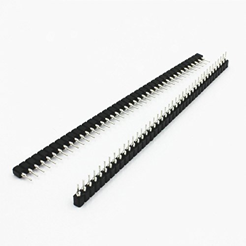 Sunkee 10Pcs Single Row 40Pin 2.54mm Round Female Pin Header