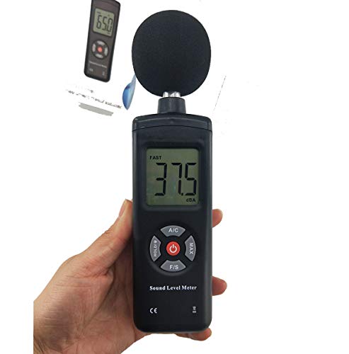 Decibel Meter Digital Sound Level Meter 30 to 130dB Sound Noise Volume Monitor Measuring Frequency Weighting A/C Maximum Hold Function - Thumbnail 4