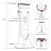 Lady Electric Shaver Bikini Trimmer, Spaire 4 in 1 Electric Shaver for Women Rechargeable Hair Removal Facial Cleansing Brush Cordless Wet/Dry for Leg, Underarm, Bikini Line