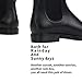 babaka Women Rain boots Waterproof Ankle Garden Shoes Anti-slip Chelsea Booties Black 8.5 B(M) US