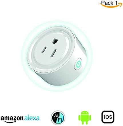 Mini Smart Plug, Wi-Fi, Works with Amazon Alexa, No Hub Required, Remote Control your Devices from Anywhere (1 Pack)