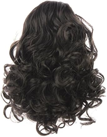 Weken Hair Bun Medium Long Curly Synthetic Hairpiece